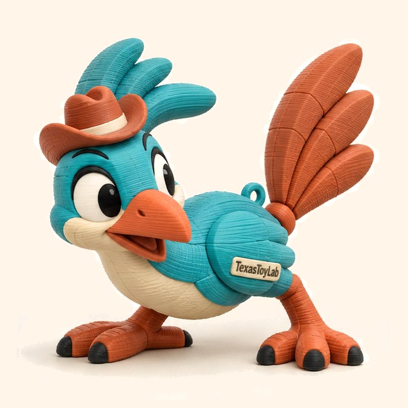 Beep the Roadrunner: AI-generated concept art, not a photo