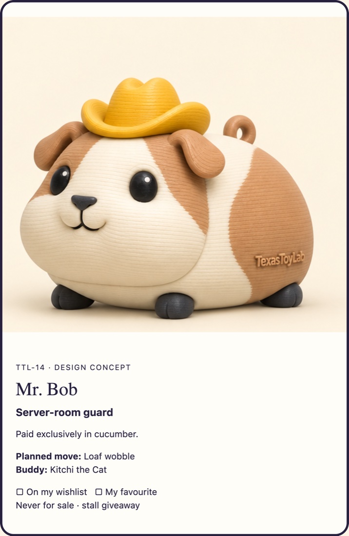 Mr. Bob adoption card (concept art)