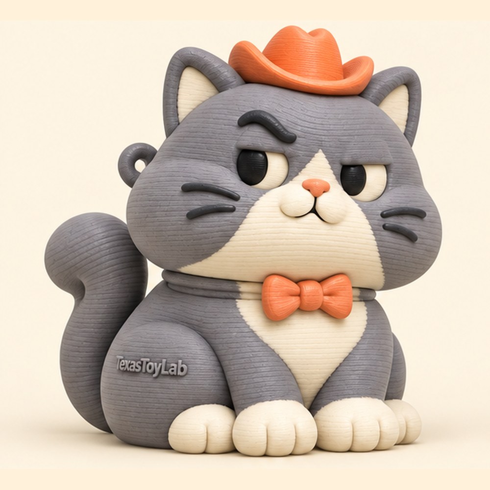 Kitchi the Cat, new design concept (AI-generated concept art, not a photo)