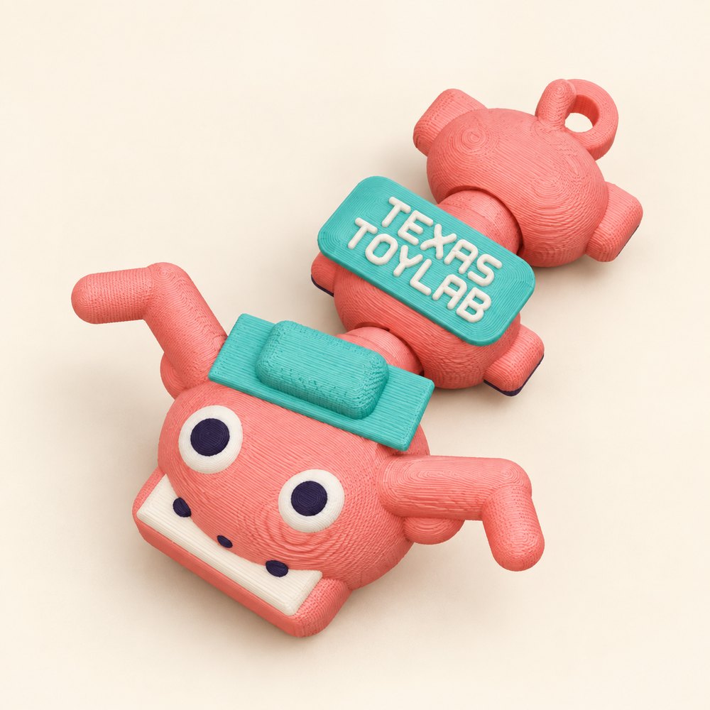 Buck the Longhorn, the printed Pocket Crew toy