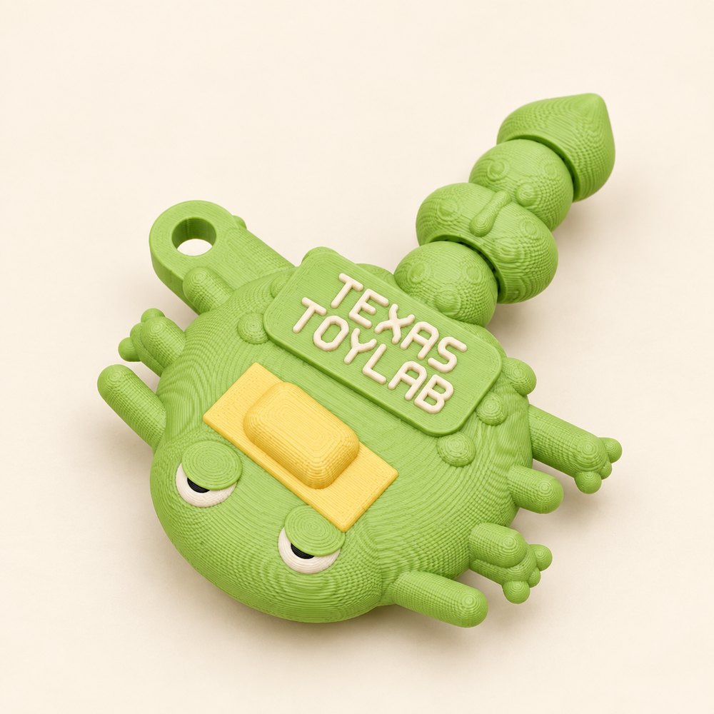 Prickle the Horned Lizard, the printed Pocket Crew toy