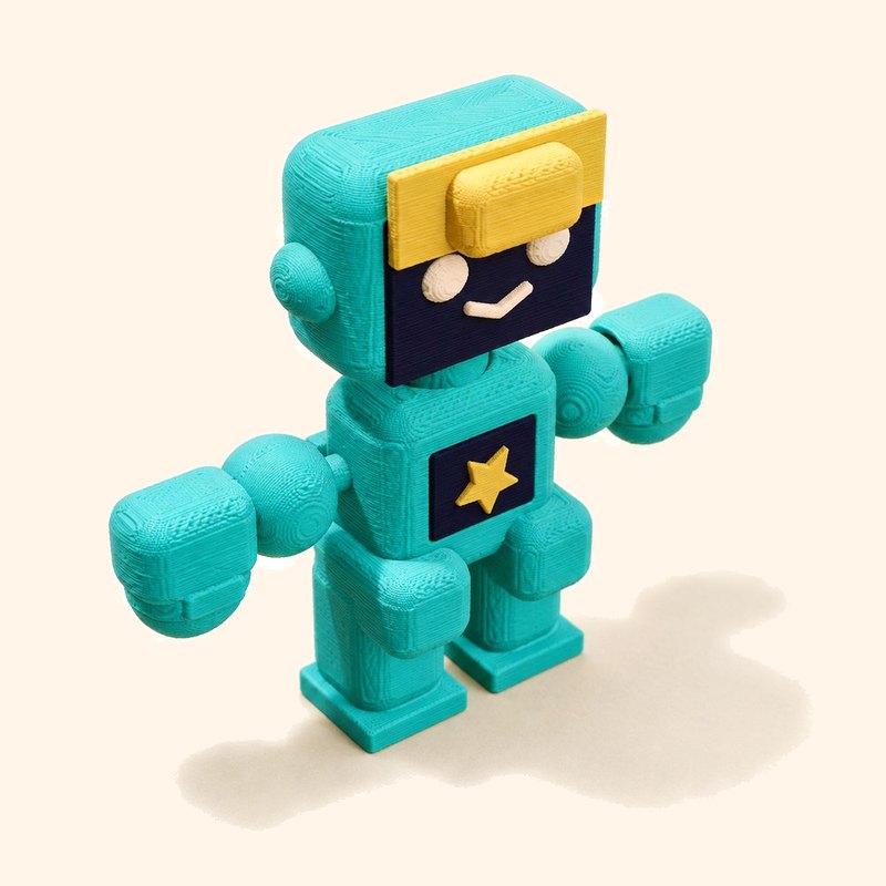 Tiny Tex: AI-generated visualisation made from the real print file, not a photo