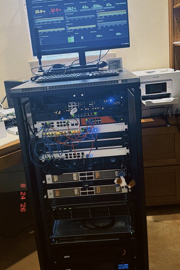 The Texas Toy Lab supercomputer rack